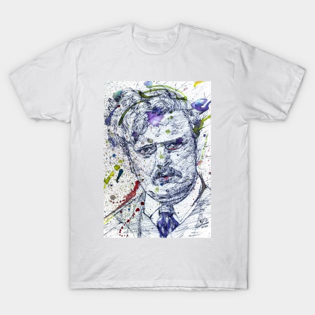 G. K. CHESTERTON watercolor and ink portrait.1 T-Shirt by lautir